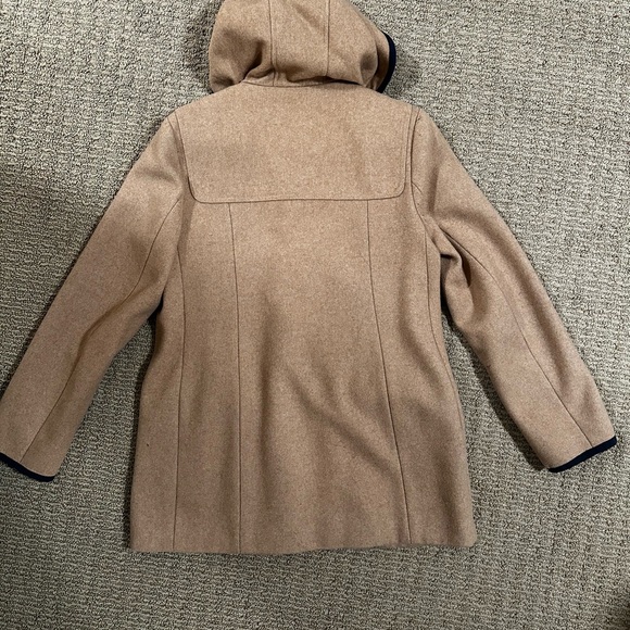 Camel Hooded Wool Coat - Picture 1 of 4